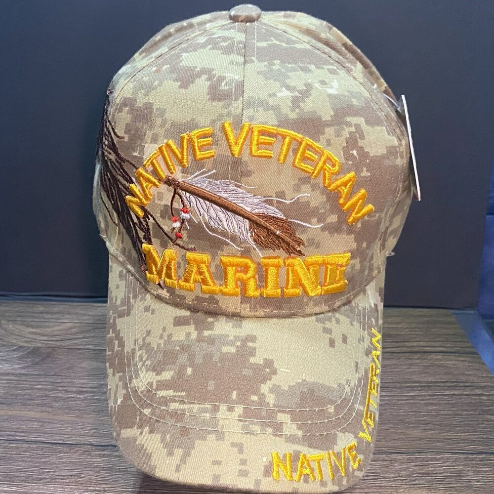 U.S. Warriors Military official Licensed Headwear Native Veteran Marine Hat
